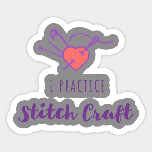 I practice stitch craft Sticker